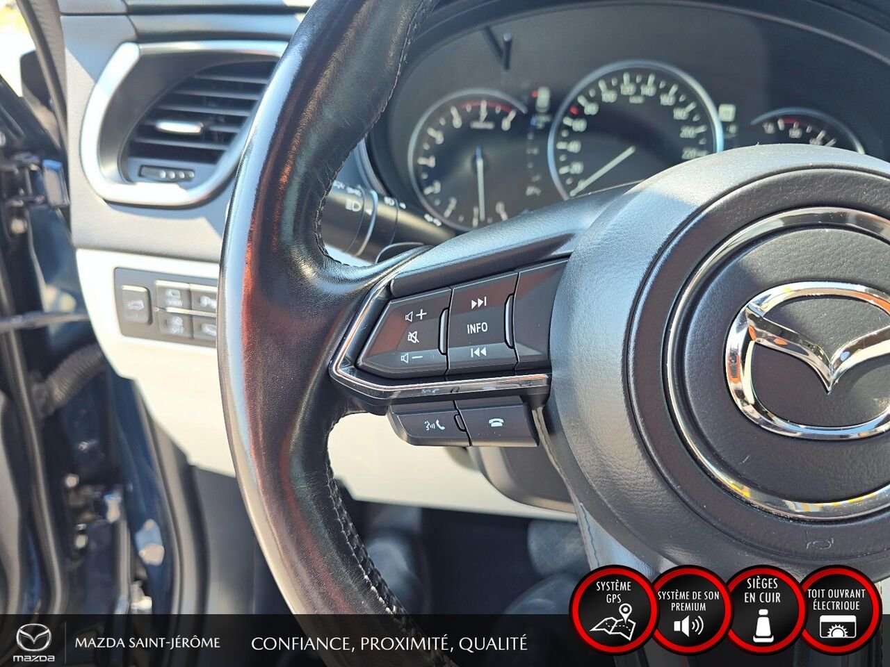 2022 Mazda CX-9 Signature | AWD | TOIT OUVRANT | CUIR | 6 PASS Blue Saint-Jérôme - photo #13