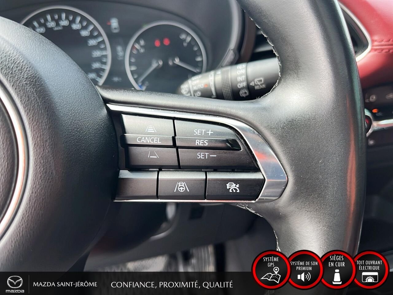 2025 Mazda Mazda3 Sport GT avec moteur turbo | CUIR ROUGE | AWD | TOIT OUVRANT White Saint-Jérôme - photo #15