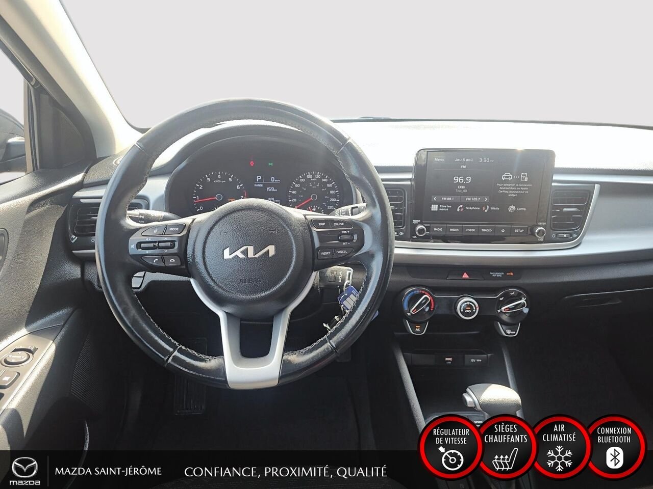 Kia Rio 5 portes LX+ | 50 728 KM | AUTOMATIQUE | CAMÉRA DE RECUL 2023 Noir Saint-Jérôme - photo #20