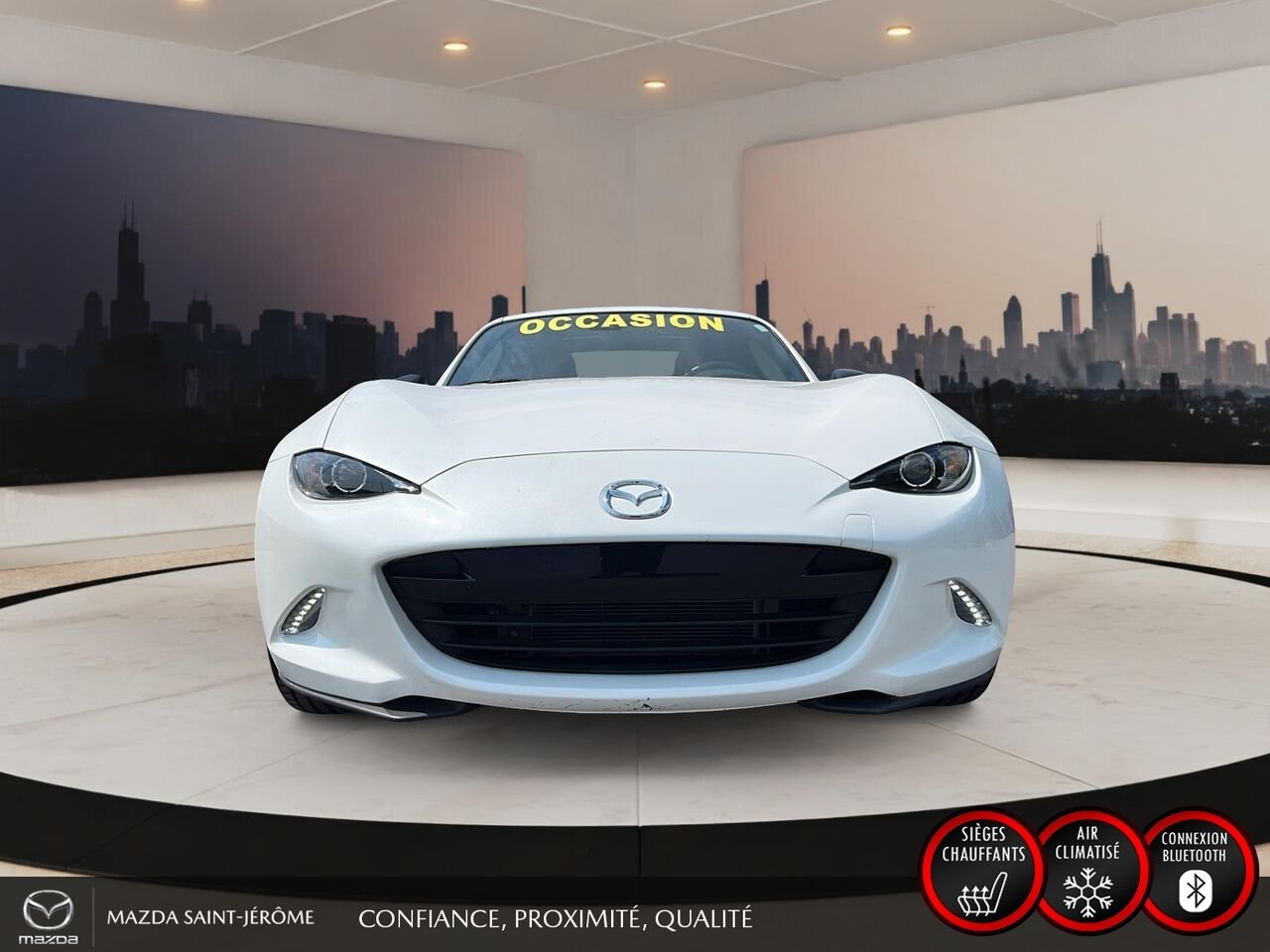 2023 Mazda MX-5 RF GS-P | MAGS NOIR | TOIT ÉLECTRIQUE | AUTOMATIQUE | White Saint-Jérôme - photo #2