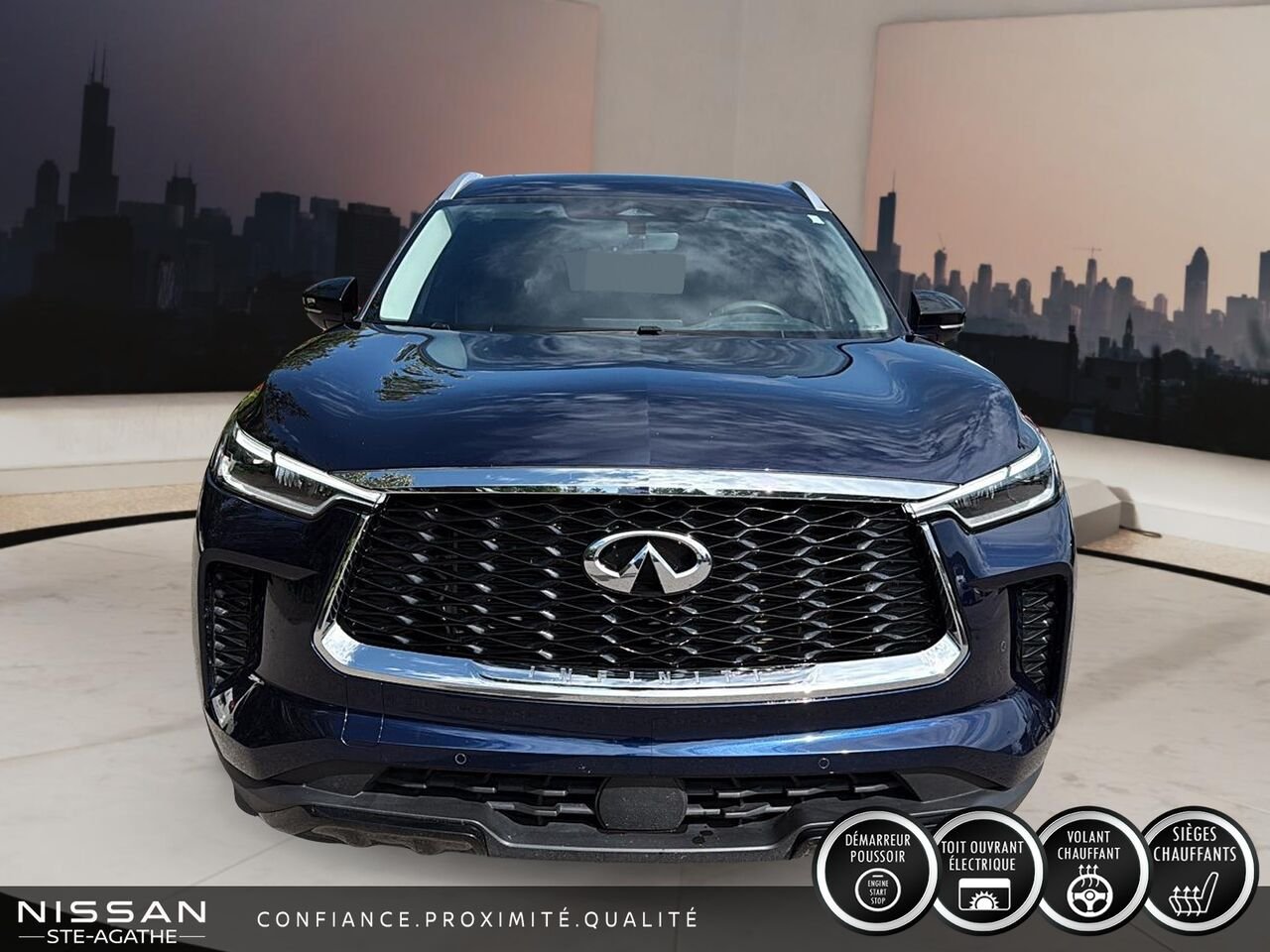 INFINITI QX60 LUXE|TOIT| CUIR| CARPLAY 2024 Bleu Saint-Jérôme - photo #1