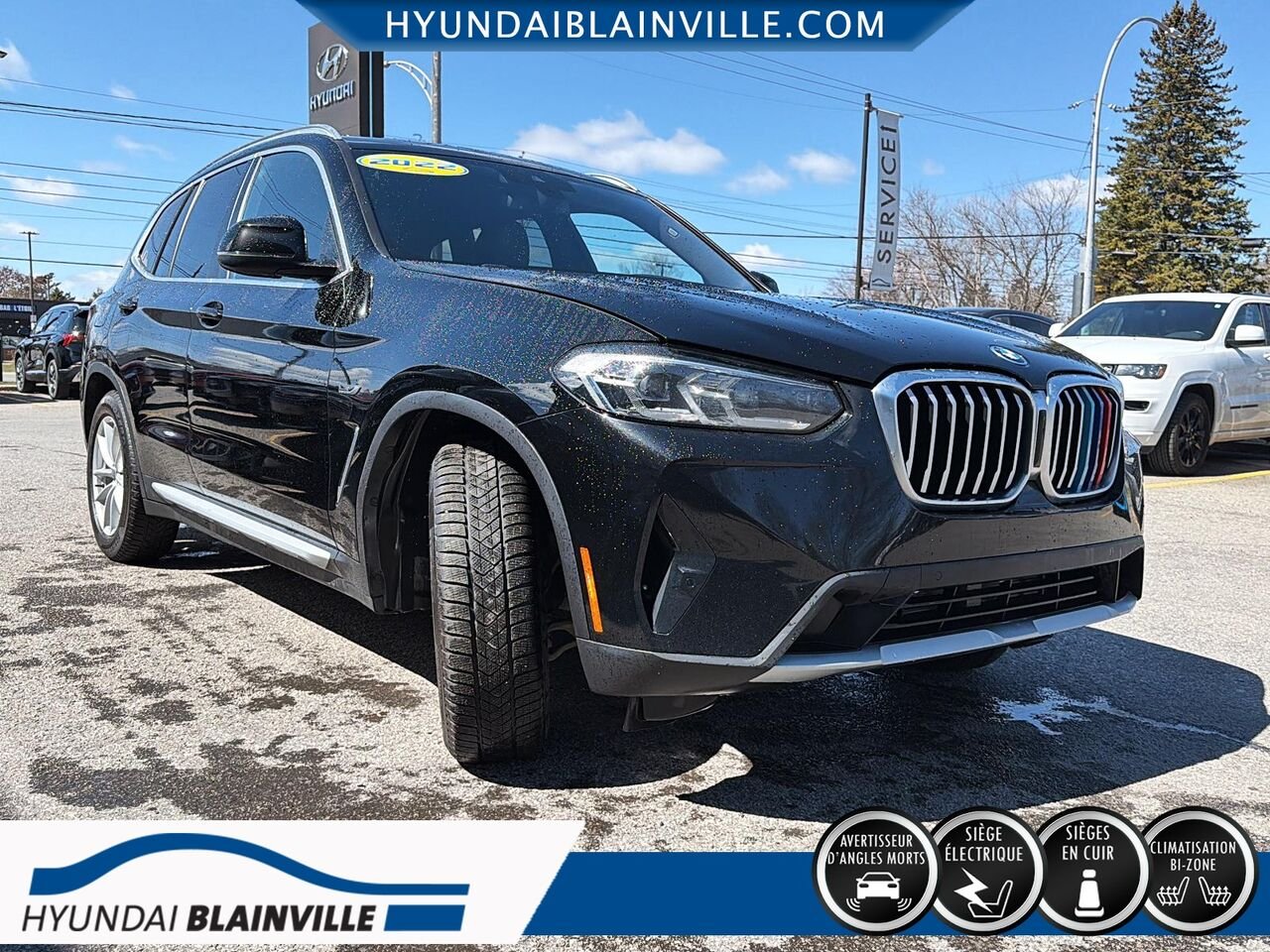 BMW X3 2022 Noir Blainville - photo #2