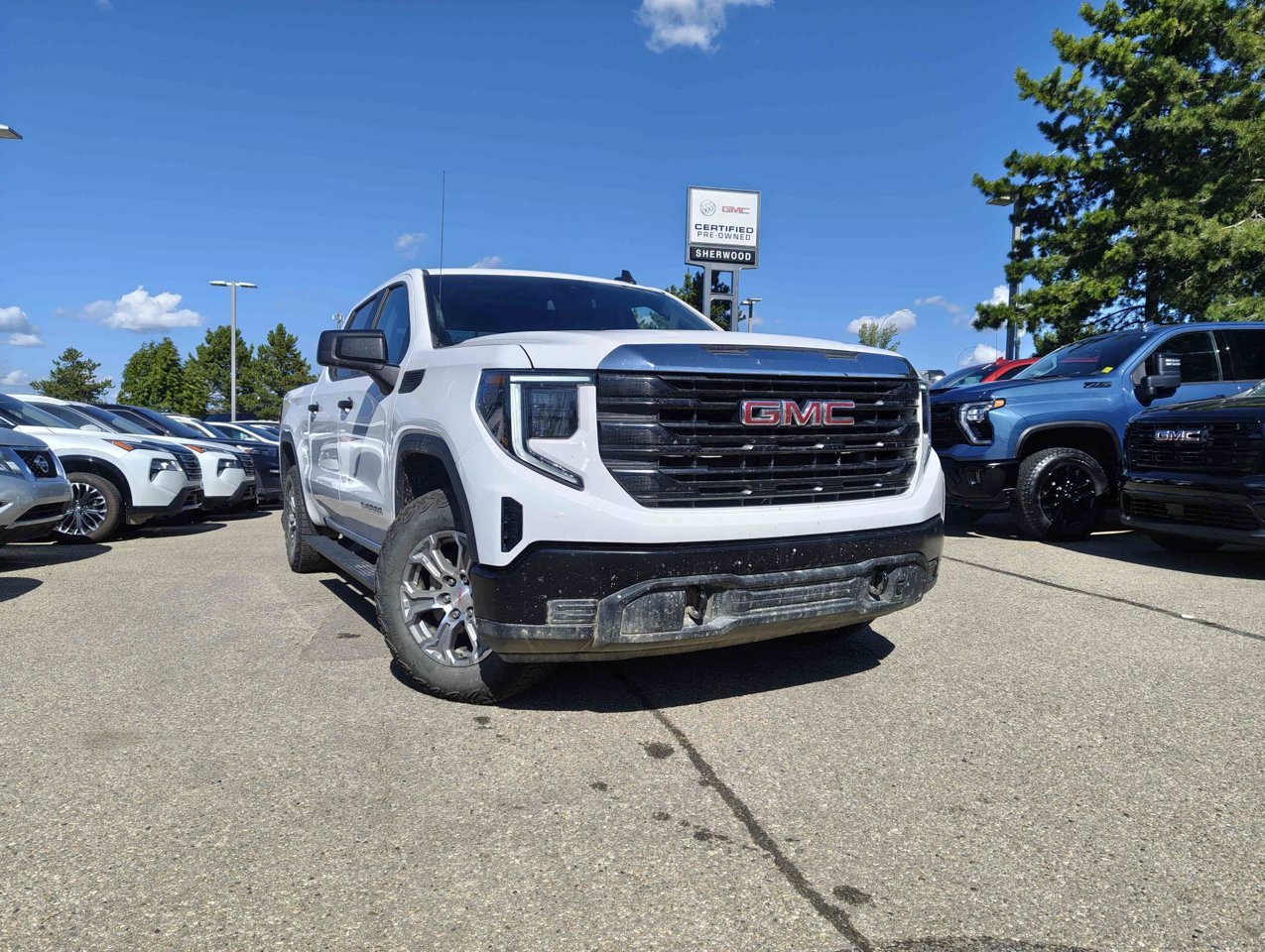 2024 GMC Sierra 1500 4WD Crew Cab 147 Pro White Sherwood Park - photo #1