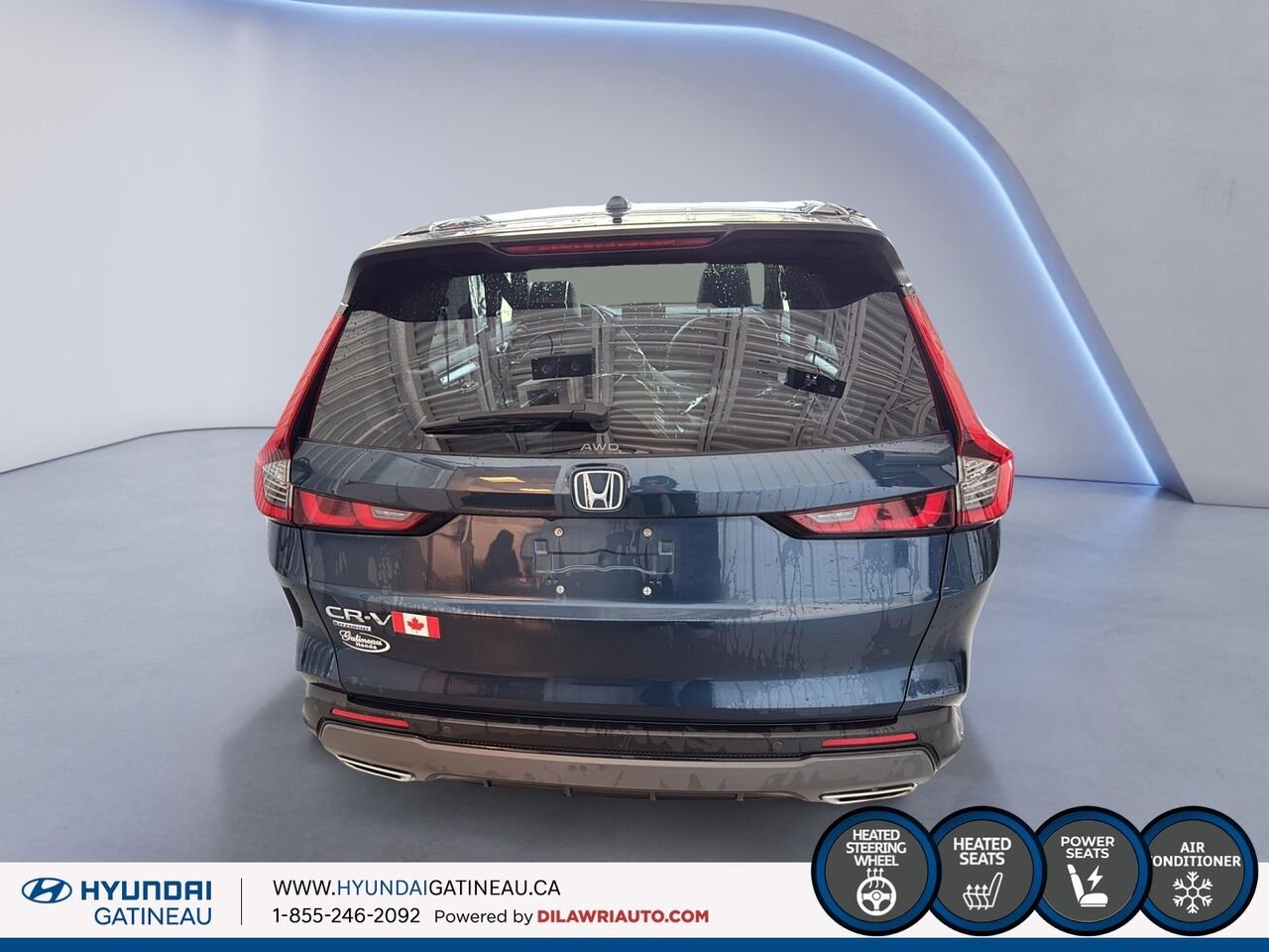Honda CR-V hybride EX-L *** hybride , bas millage , carfax clean *** 2024 Bleu Ottawa & Gatineau - photo #2