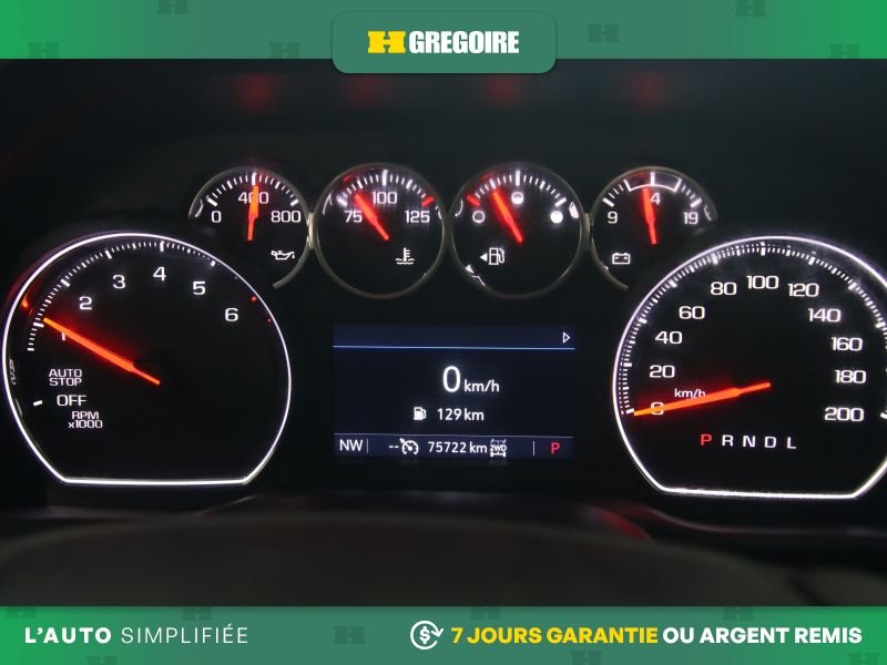 Chevrolet Silverado 1500 821946 | LT 4WD AUTO A/C MAGS CAM RECUL BLUETOOTH 2020 Noir Laval - photo #10