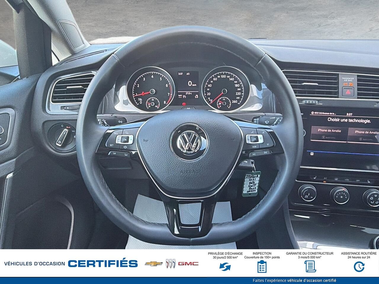 2021 Volkswagen Golf Comfortline 5 portes avec boîte manuelle White Montmagny - photo #10
