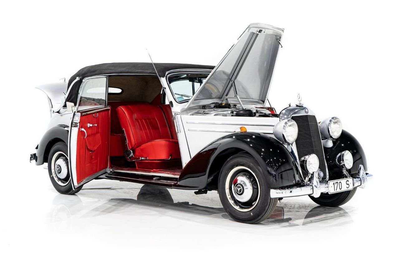 1950 Mercedes-Benz 170S Cabriolet B Wonderfully Presented Old Restoration Grey Montreal - photo #38