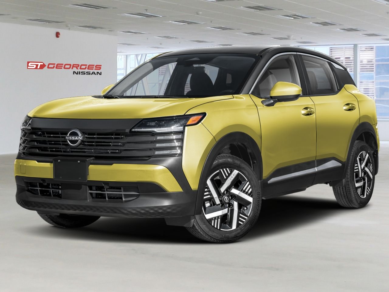 NISSAN Kicks 2026 Jaune yuzu métallisé/Noir intense Saint-Georges - photo #0