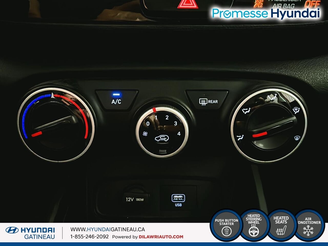 Hyundai Venue Preferred IVT*** sieges chauffants, volant chauffants , certifier*** 2021 Rouge Ottawa & Gatineau - photo #16