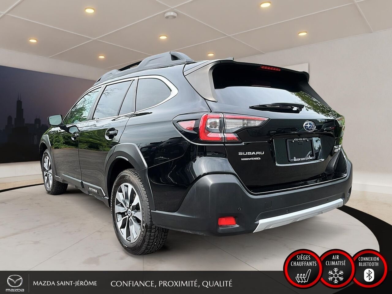 Subaru Outback Limited | TOIT OUVRANT | CUIR | AWD | 2023 Noir Saint-Jérôme - photo #9