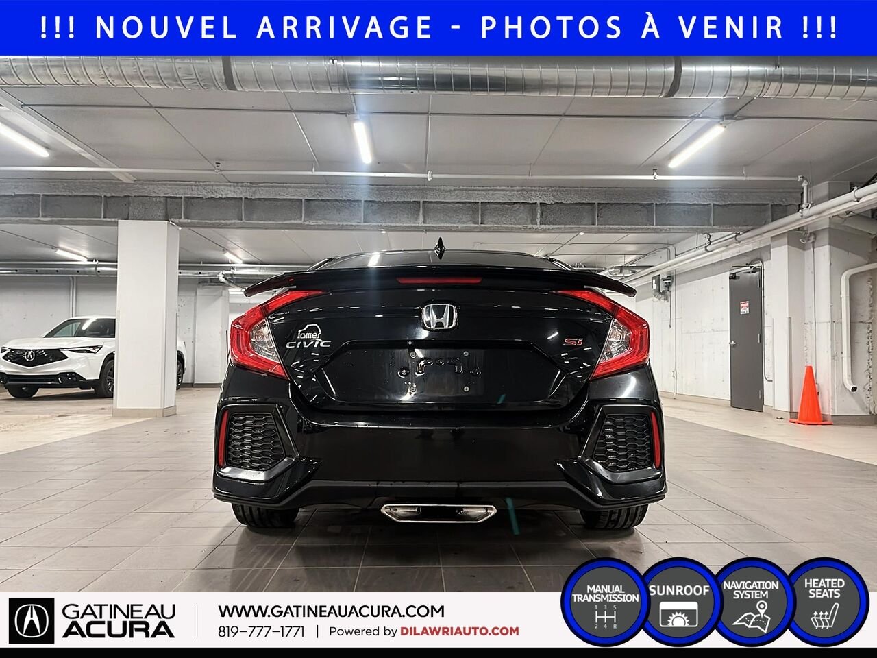Honda Civic SI 2019 Noir Ottawa & Gatineau - photo #5