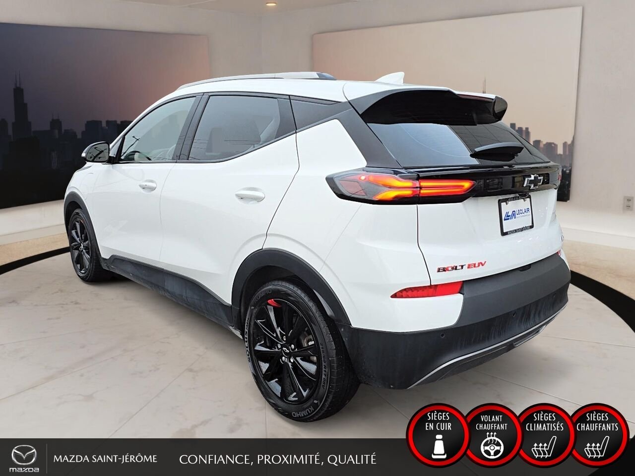 Chevrolet Bolt EUV LT REDLINE | CARPLAY SANS FIL | SIÈGES CHAUFFANTS | ANGLE MORT | 115 165 KM 2023 Blanc Saint-Jérôme - photo #8