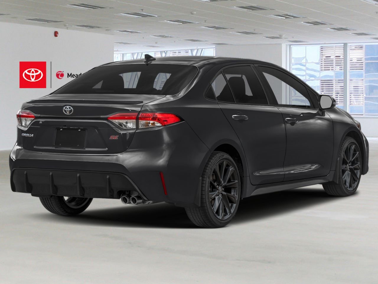 2026 TOYOTA Corolla Features a 2.0-liter 4-cylinder engine (169 hp) paired with a CVT, distinctive 18-inch alloy wheels, a power moonroof, a wireless smartphone charging pad, and a heated leather-wrapped steering wheel Midnight Black Metallic Mississauga - photo #2