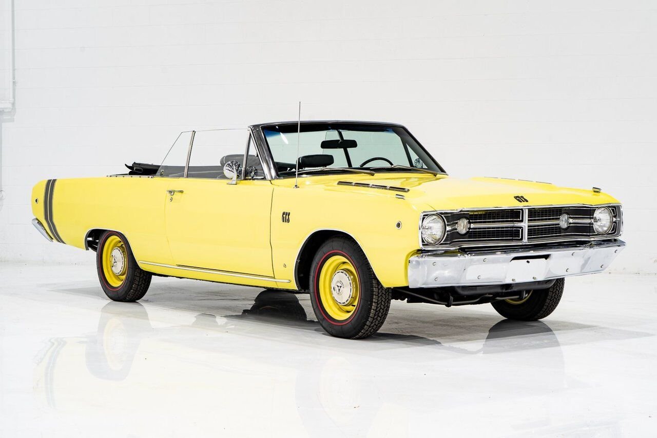 1968 Dodge Dart *PRIX EN USD* GTS Conv Matching #s 340 cu in With Original Built Sheet Yellow Montreal - photo #1