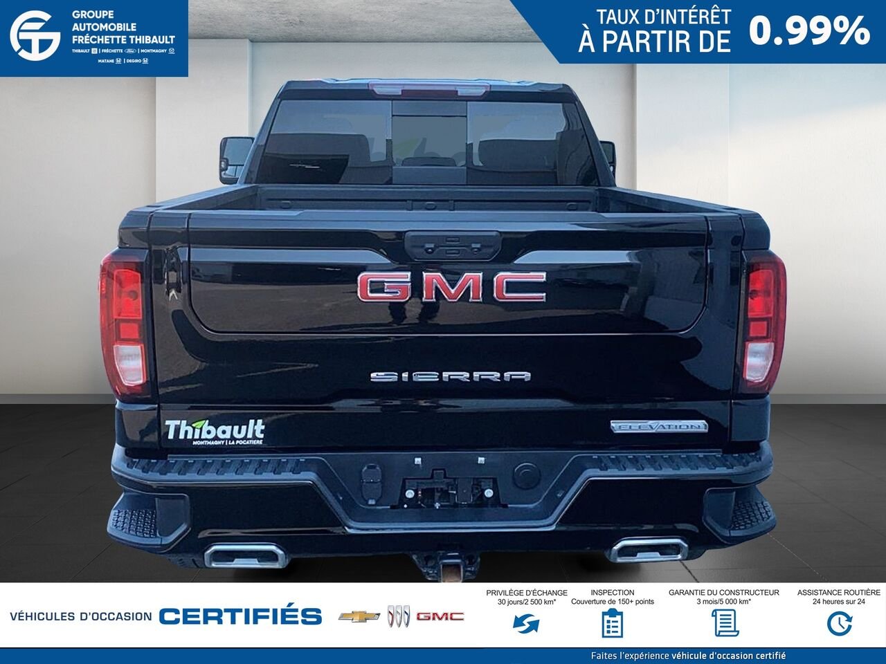 GMC SIERRA Elevation cabine multiplace 4RM 157 po 2024 Noir Montmagny - photo #2