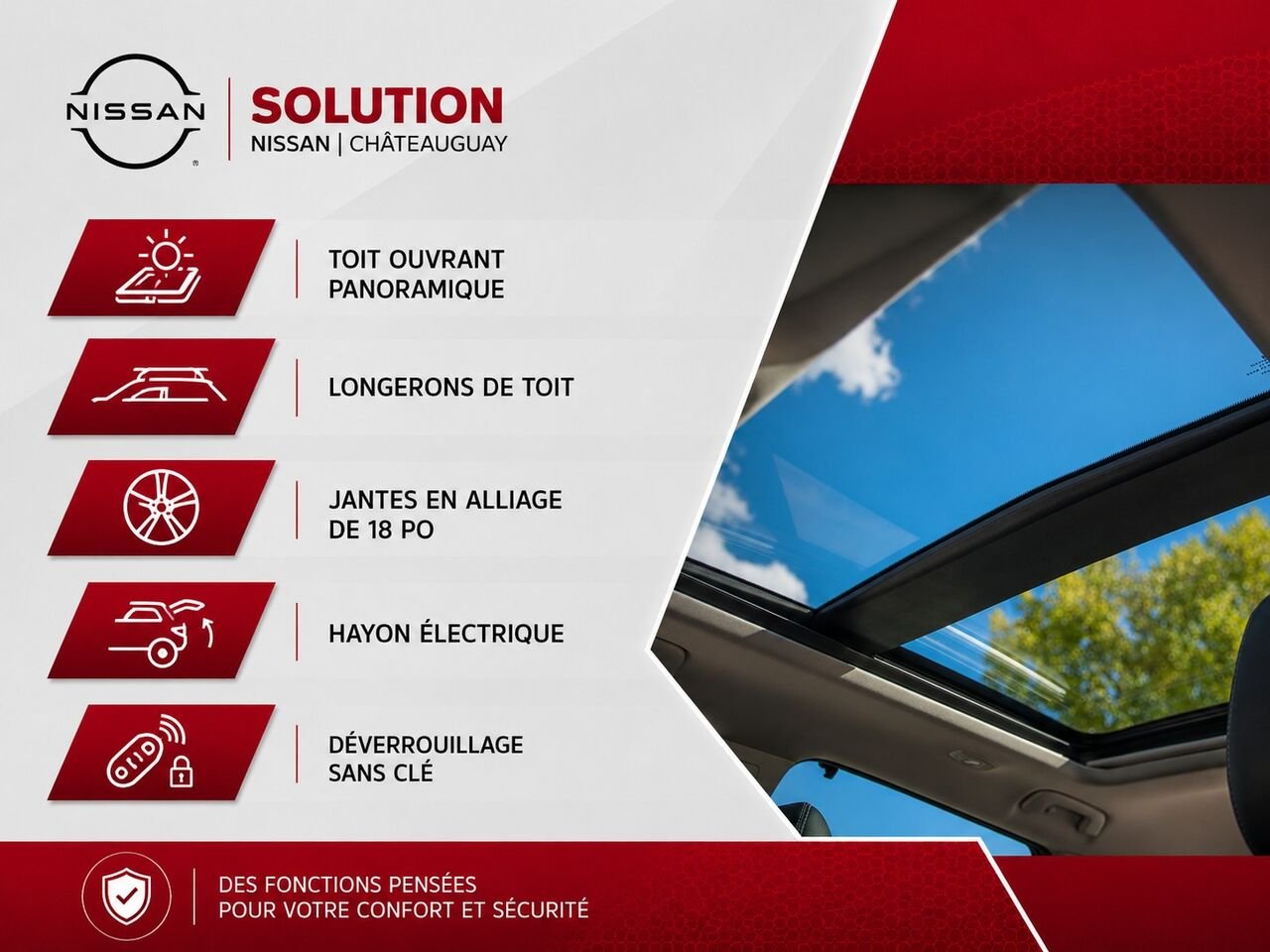 Nissan Rogue ROGUE SV TOIT OUVRANT 2026 Gris poudre métallisé Châteauguay - photo #6