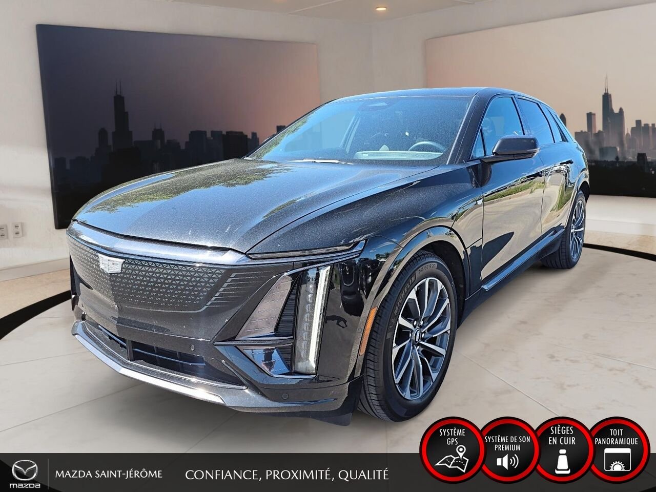 2025 Cadillac LYRIQ TRANSFERT DE BAIL $879/MOIS +TX BALANCE 12 MOIS Black Saint-Jérôme - photo #0
