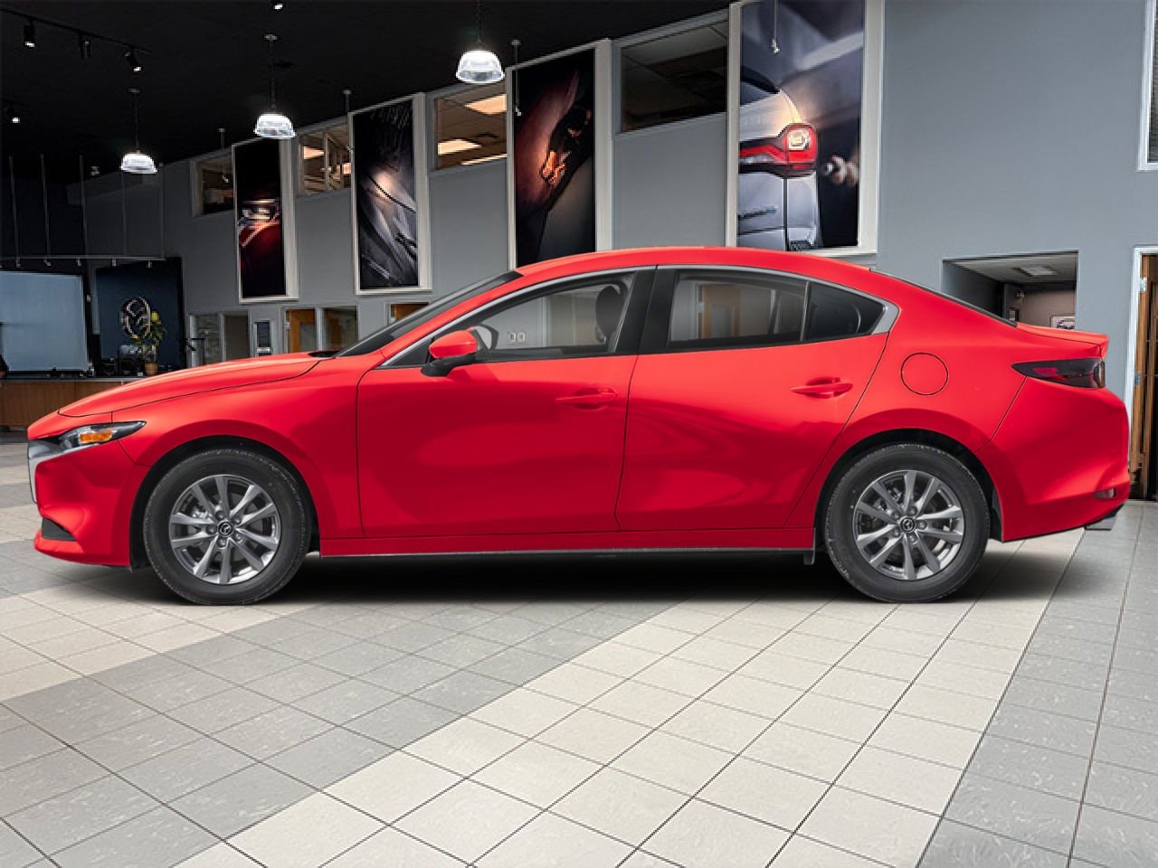 2026 MAZDA Mazda3 Soul Red Crystal Metallic Notre-Dame-des-Prairies - photo #2