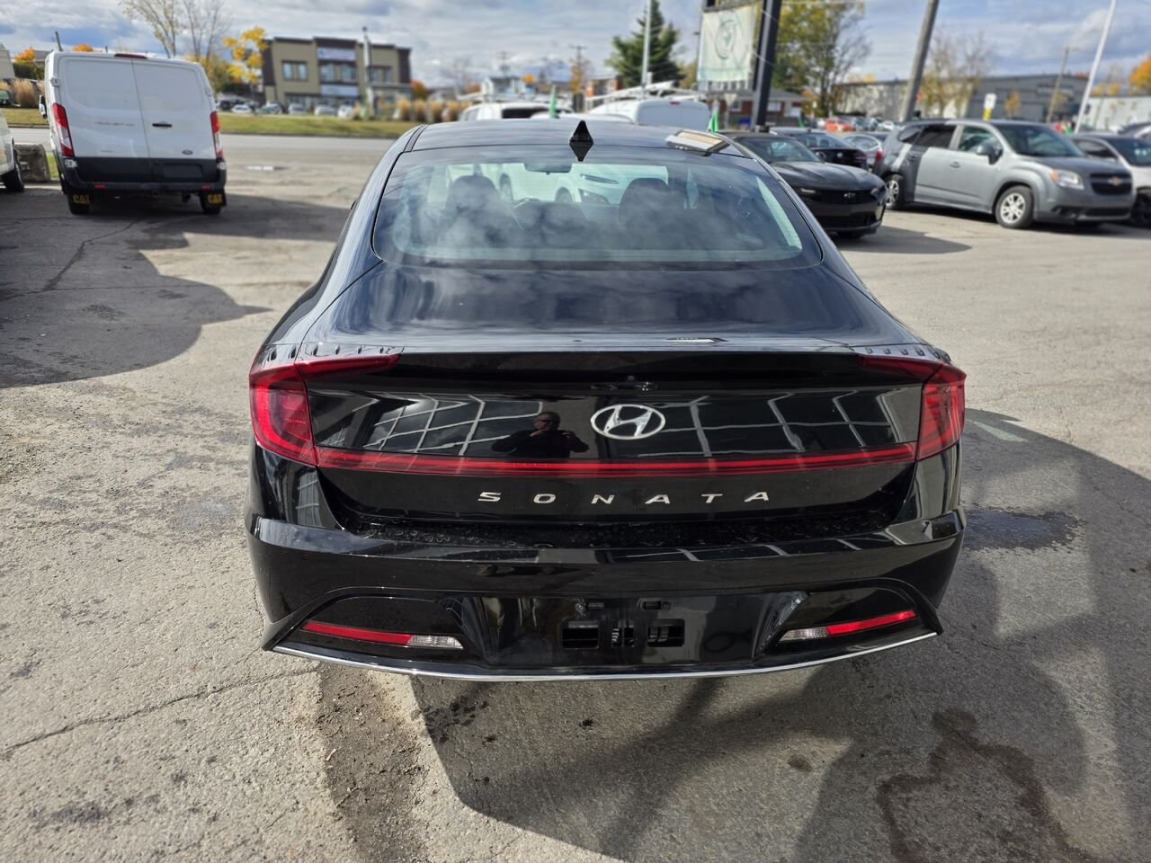 2021 Hyundai Sonata Black  - photo #2