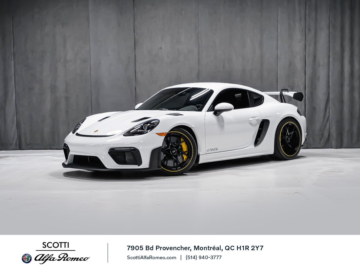 Porsche 718 Cayman GT4 RS 2025 Blanc Montréal - photo #0