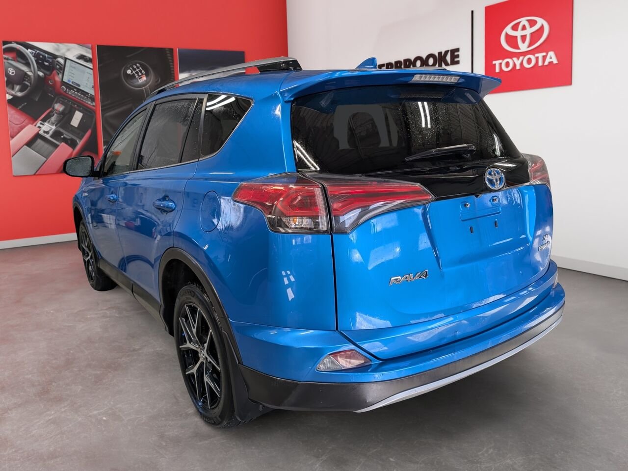 2017 Toyota RAV4 Hybrid JTMJJREV6HD088292 Electric Storm Blue Sherbrooke - photo #4