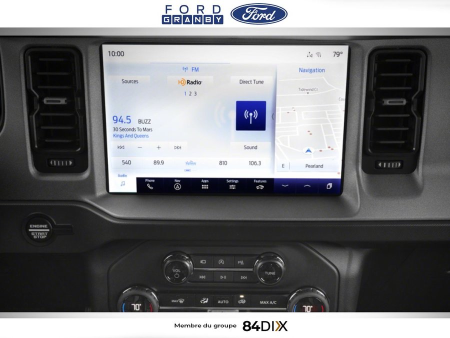 Ford Bronco Outer Banks 4 portes 4x4 2026 Noir ombre