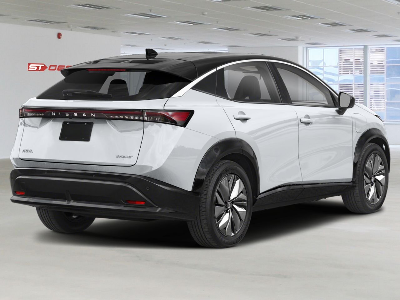 NISSAN ARIYA 2026 Blanc Everest nacré triple couche/Diamant noir nacré Saint-Georges - photo #2