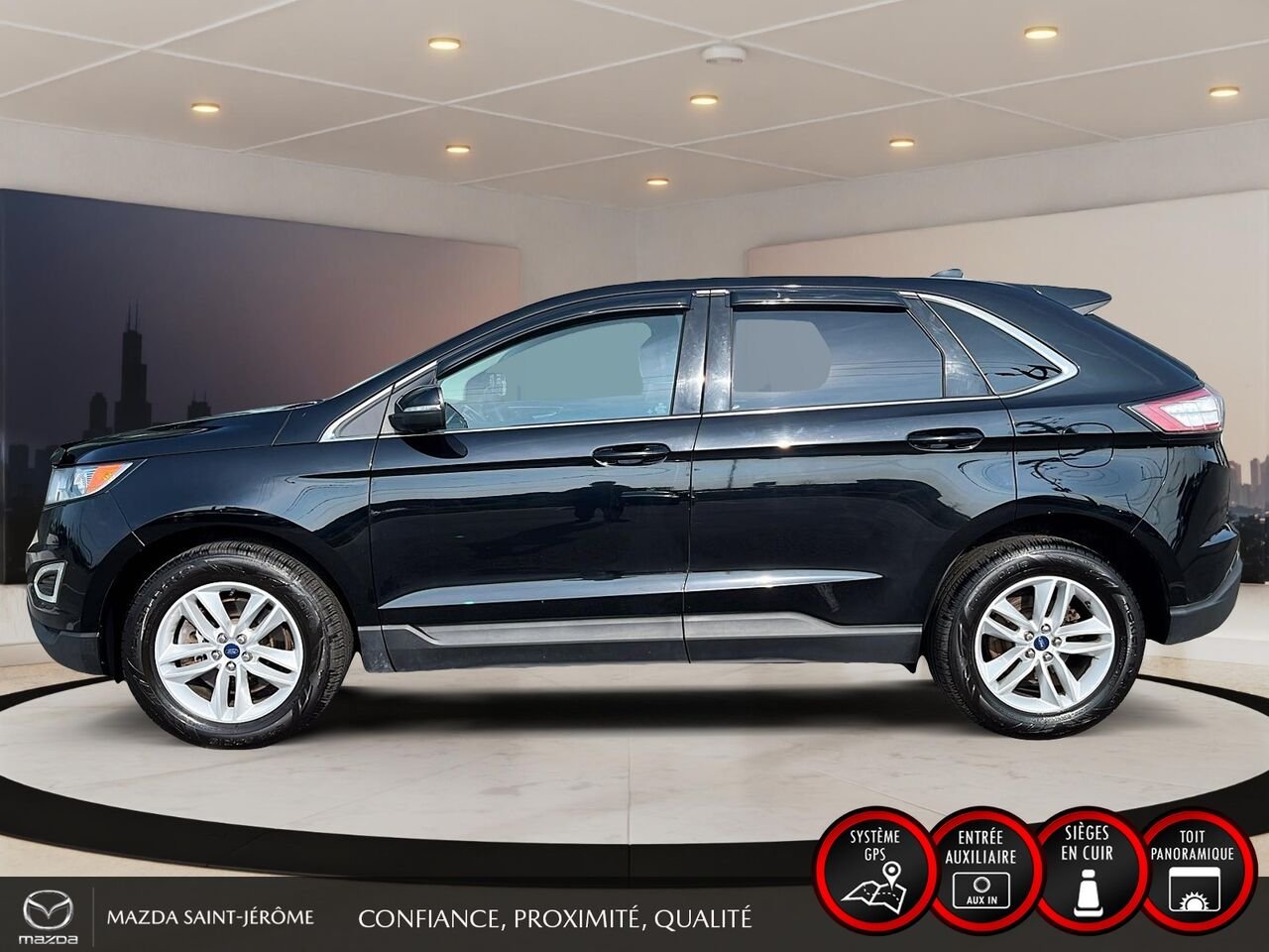 Ford Edge SEL | AWD | TOIT PANORAMIQUE | CUIR | 2018 Noir Saint-Jérôme - photo #10