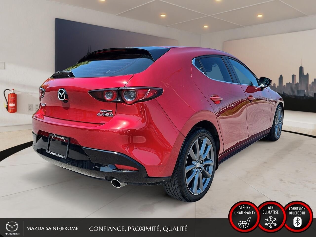 2019 Mazda Mazda3 Sport GT | TOIT OUVRANT | MAGS | AUTOMATIQUE | Red Saint-Jérôme - photo #5