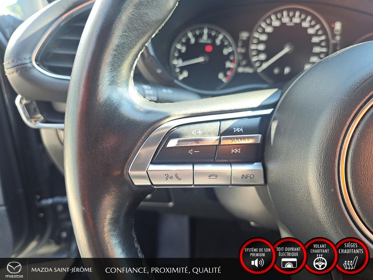 2022 Mazda Mazda3 Sport GT | CUIR | TOIT OUVRANT | AUTOMATIQUE | Black Saint-Jérôme - photo #14