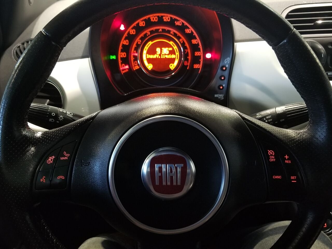 2014 FIAT 500 White  - photo #26