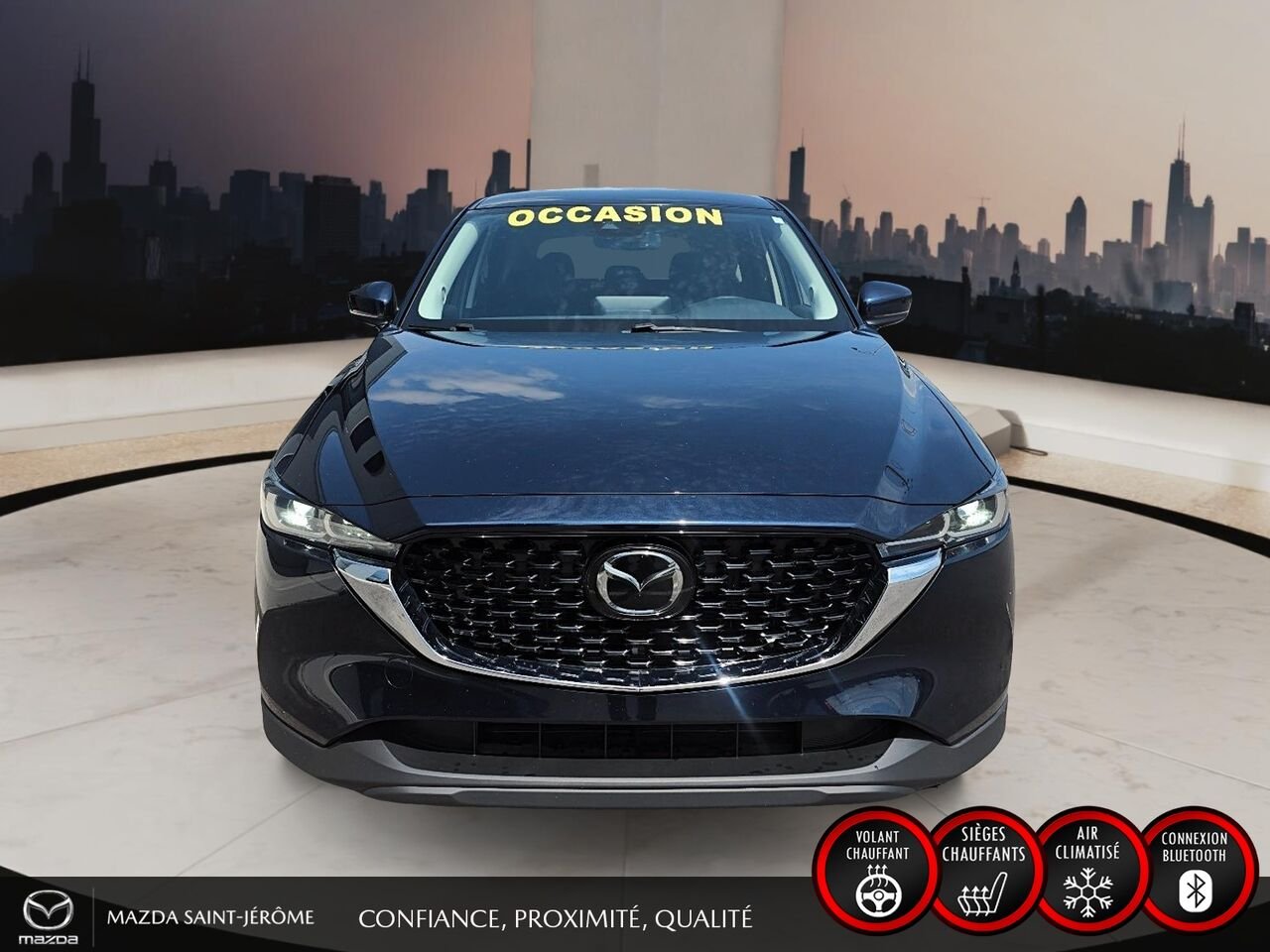 Mazda CX-5 GS | AWD | CUIR | MAGS | 2023 Bleu Saint-Jérôme - photo #2