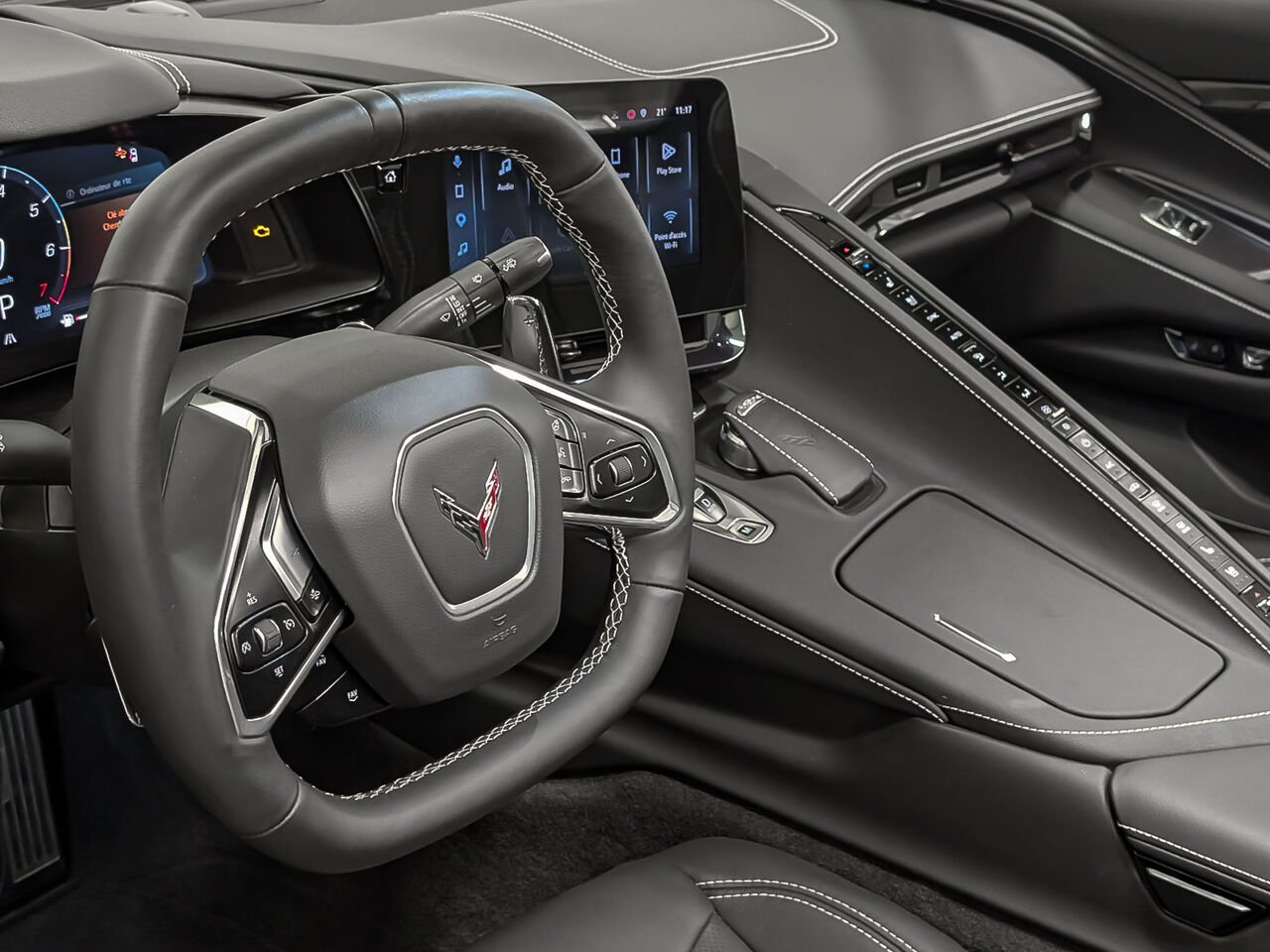 CHEVROLET CORVETTE STINGRAY CABRIOLET Exhaust Performance Suspension Active Bas Km 2024 GRIS LOUP DE MER- TRIPLE COUCHE Sherbrooke - photo #17