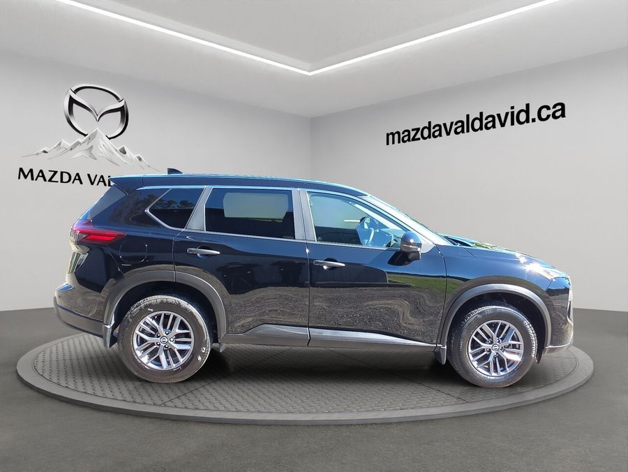 Nissan Rogue S TI, volant chauffant, détecteur d'angles morts, cruise control 2024 Noir