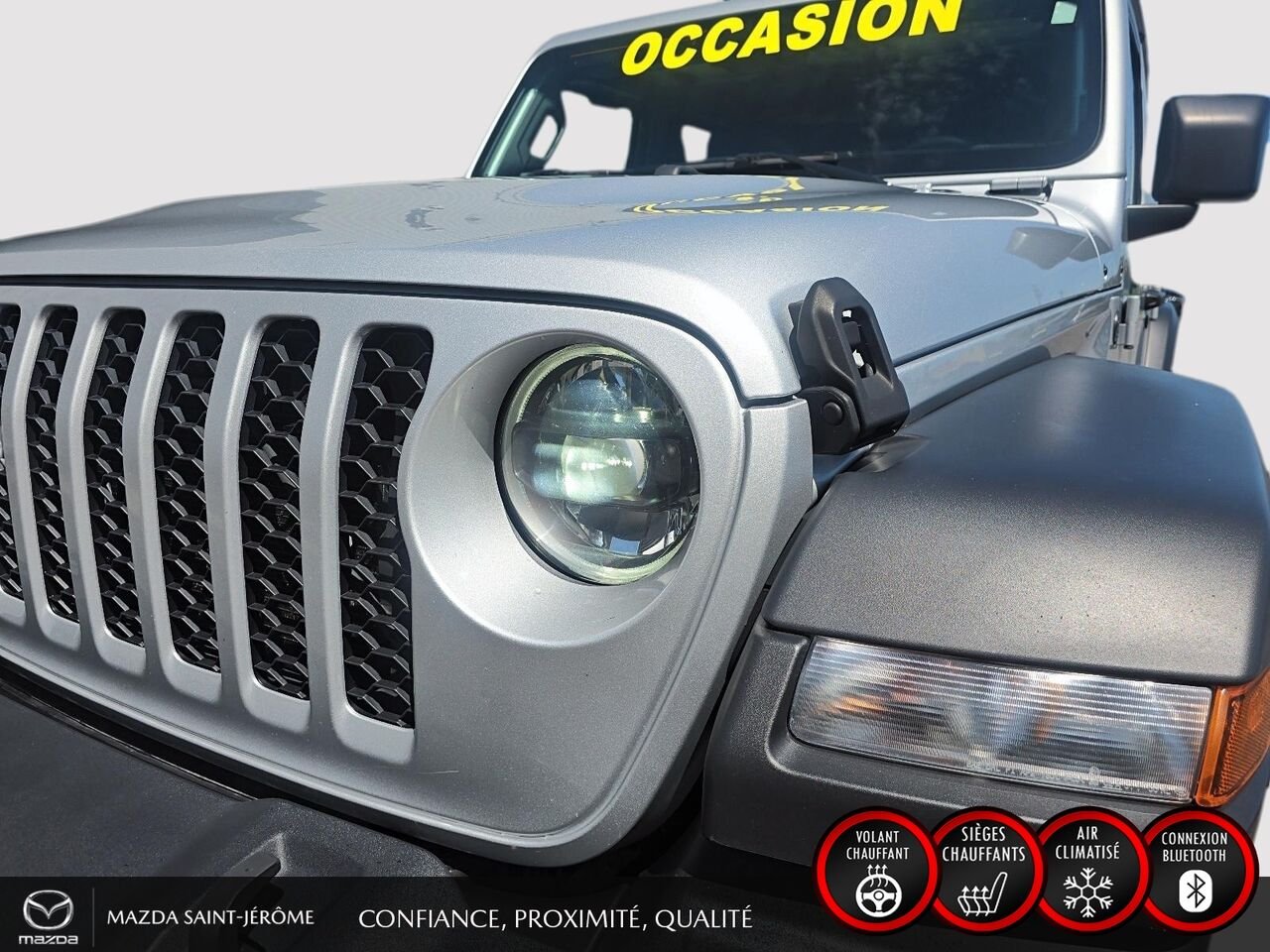 Jeep Wrangler Sport S 4 portes | 2 TOITS | AUTOMATIQUE 2024 Gris Saint-Jérôme - photo #1