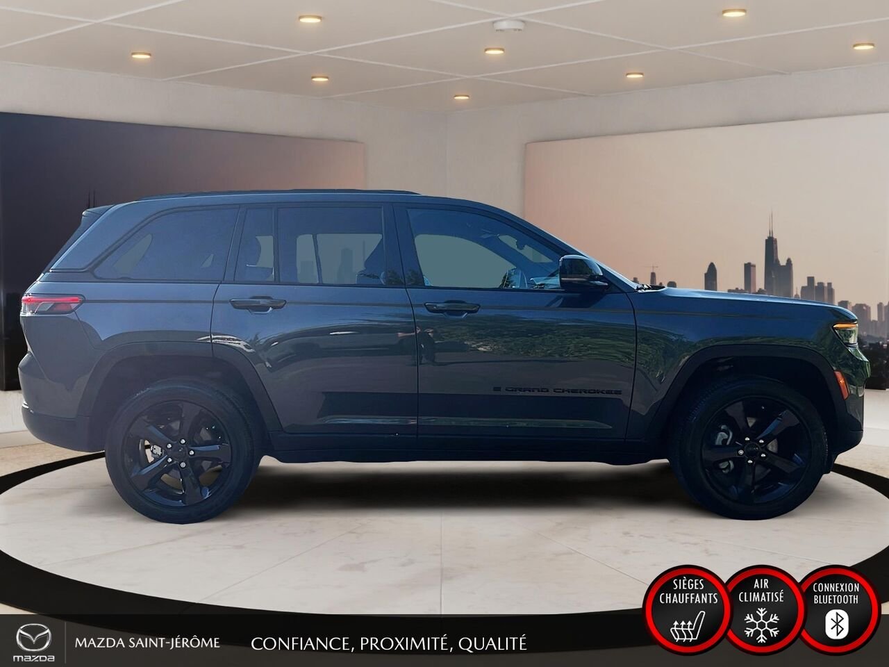 2025 Jeep Grand Cherokee Altitude | GROUPE REMORQUAGE | CUIR | Grey Saint-Jérôme - photo #4