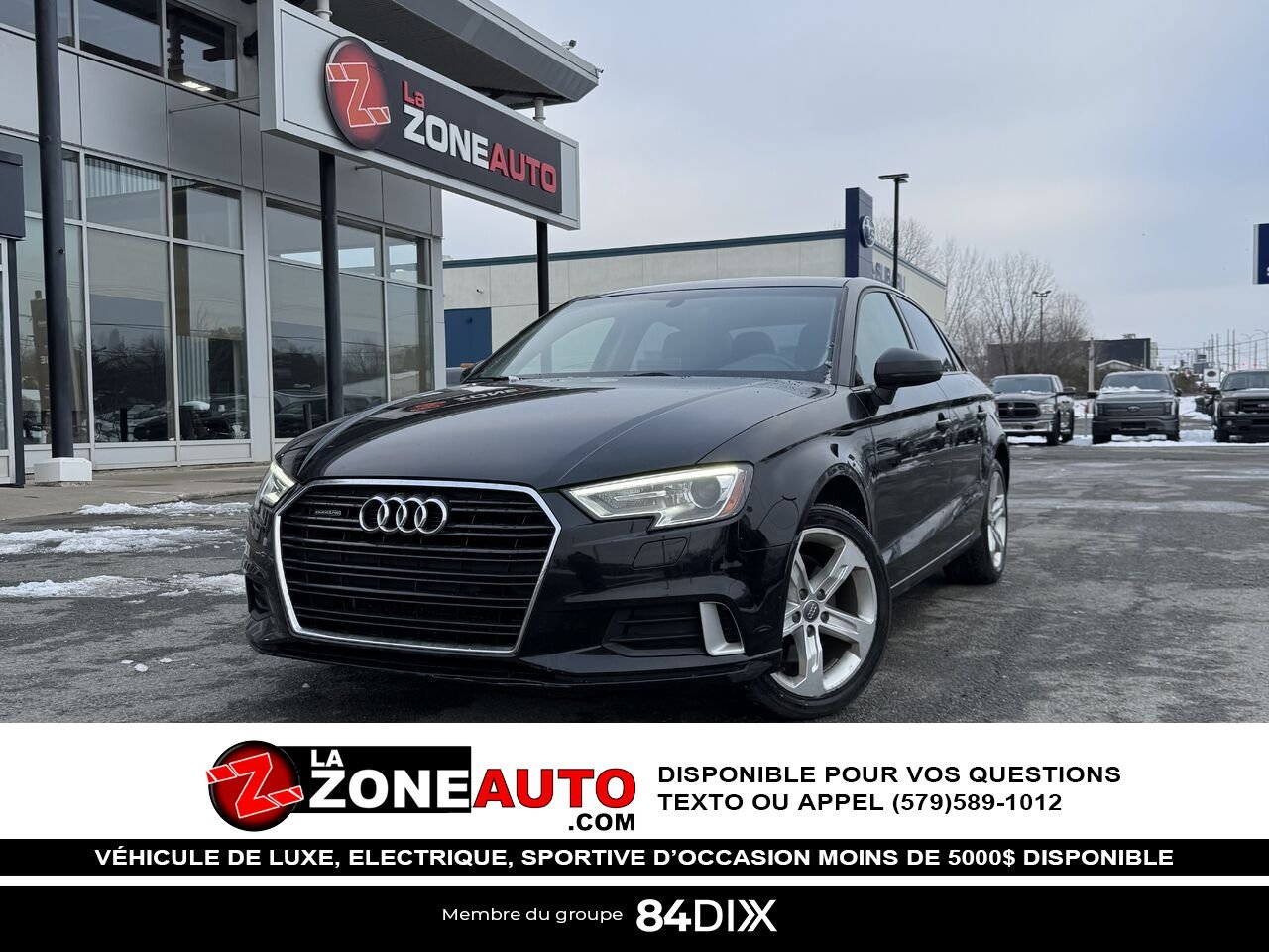 2018 Audi A3 berline Black Granby - photo #0