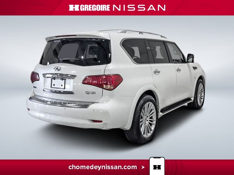 Infiniti QX80 CS6950 | Cuir * Toit * GPS * 7 Places 2017 Blanc Laval - photo #8