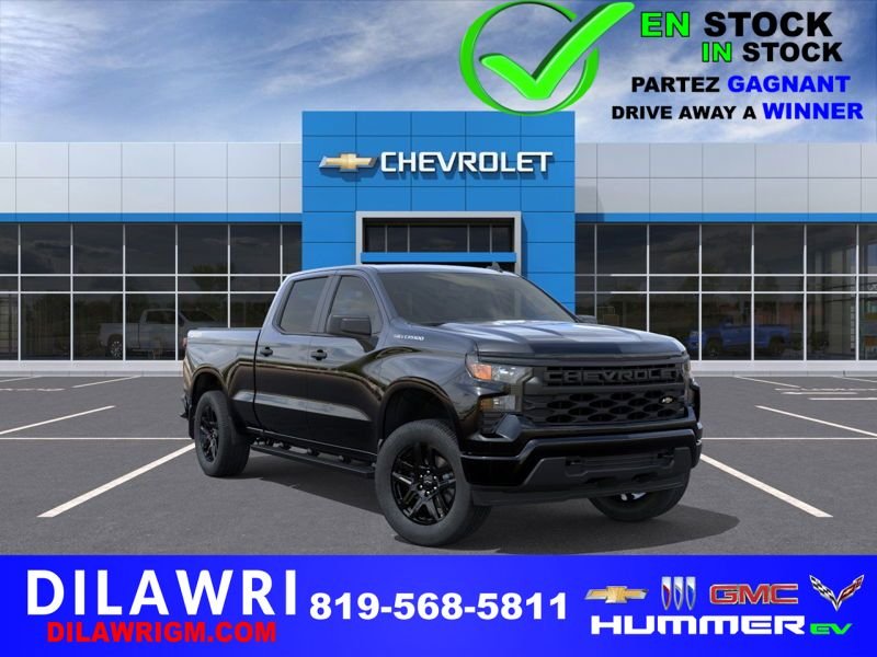 2026 CHEVROLET Silverado 1500 Custom cabine multiplace 4RM 157 po Black Ottawa & Gatineau - photo #0