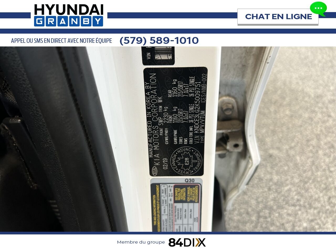 2019 Kia Niro électrique White Granby - photo #26