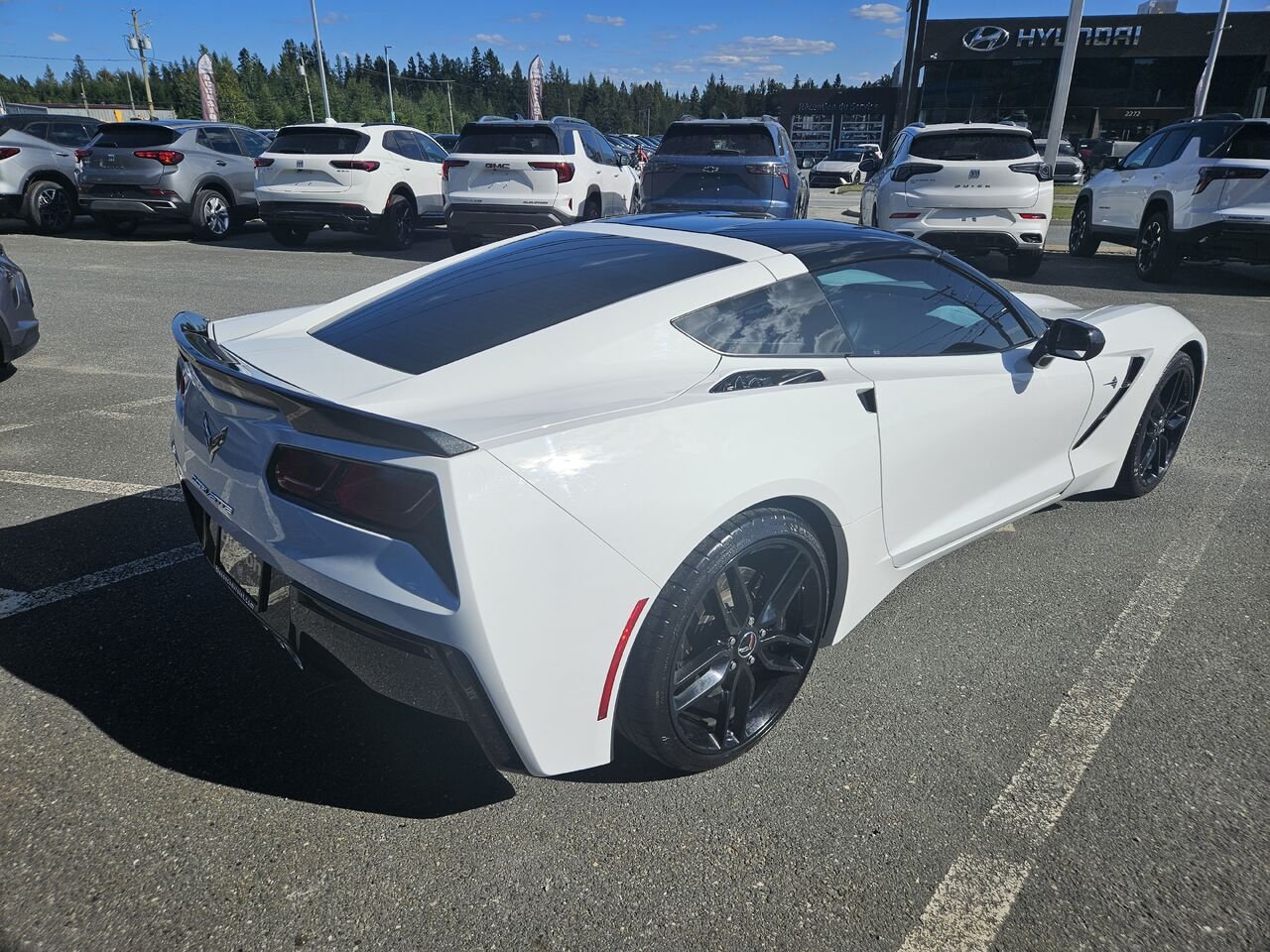 Chevrolet Corvette Stingray Z51 coupé 2 portes avec 2LT 2015 Blanc Thetford Mines - photo #2