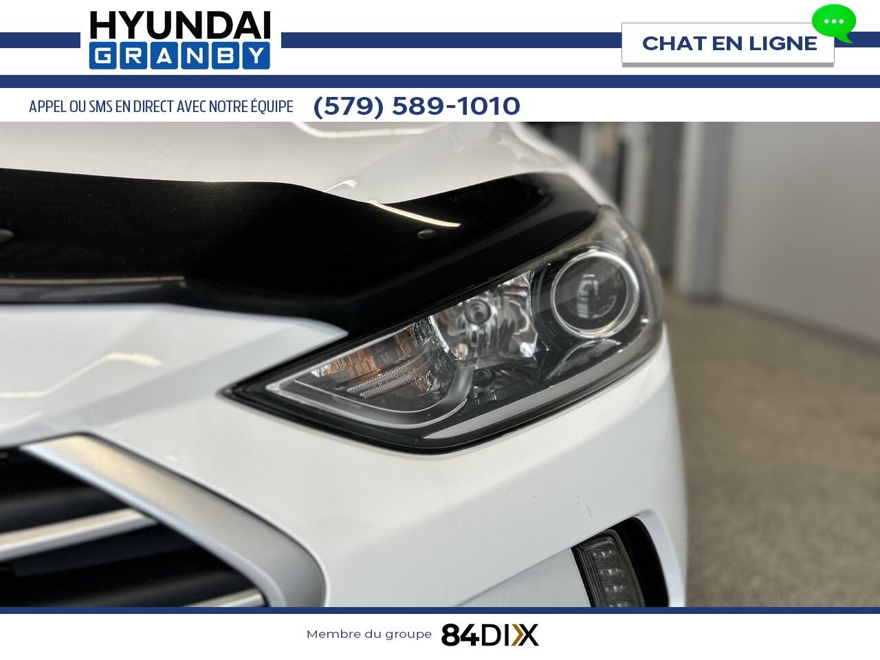 2018 Hyundai Elantra White Granby - photo #2
