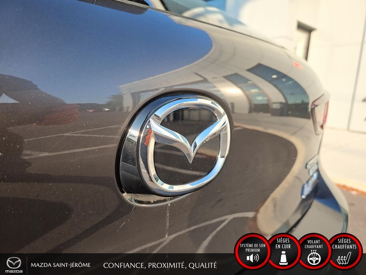 2023 Mazda Mazda3 Sport GT avec moteur turbo | TOIT OUVRANT | CUIR ROUGE | AWD Grey Saint-Jérôme - photo #7
