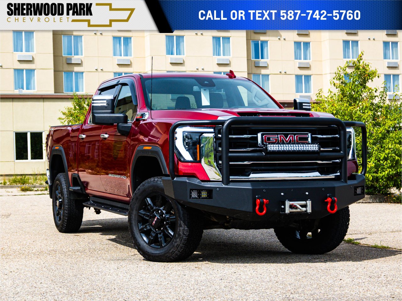 2025 GMC Sierra 3500HD 4WD Crew Cab 159 SLT Red Sherwood Park - photo #0