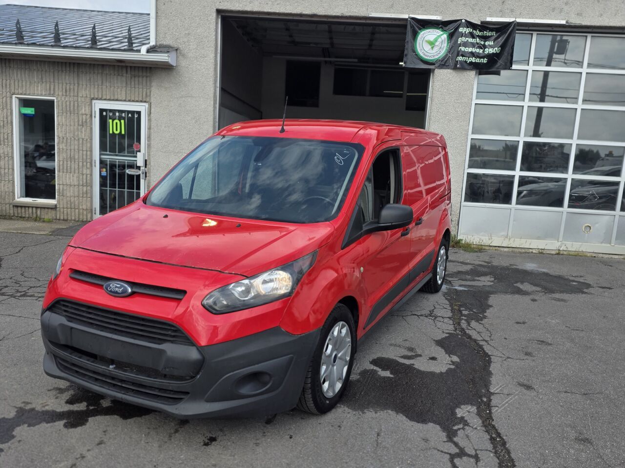 Red 2018 Ford Transit Connect Van Front-Wheel Drive Automatic