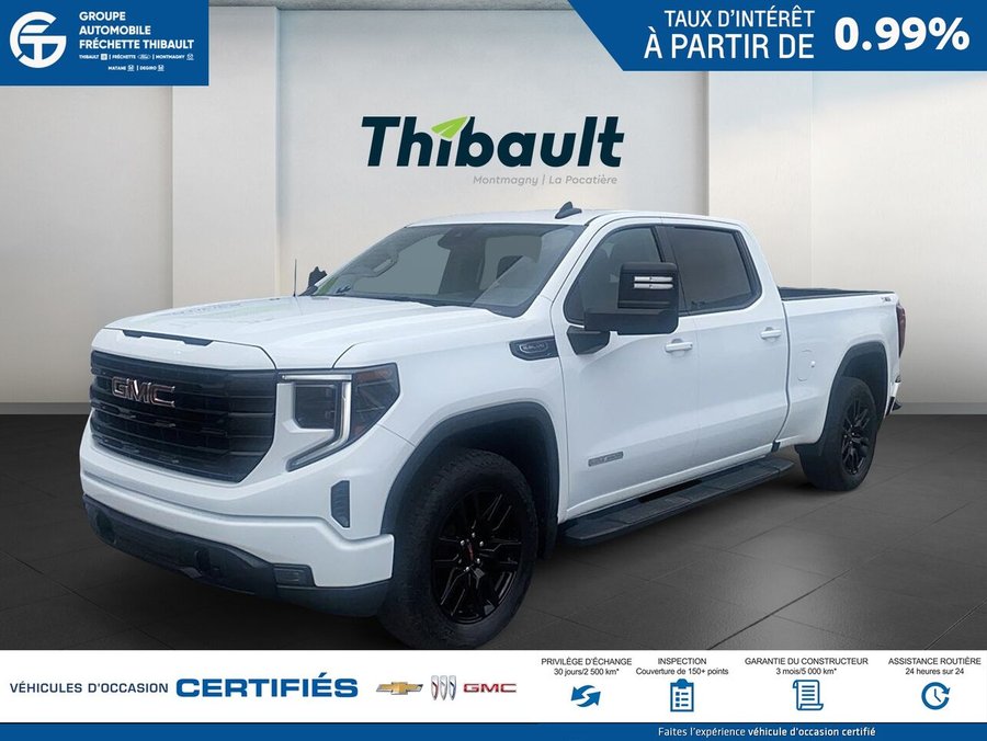 GMC SIERRA Elevation cabine multiplace 4RM 157 po 2024 Blanc