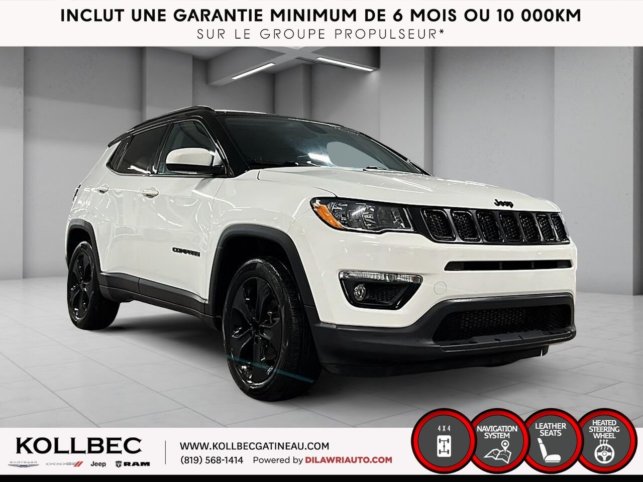 Jeep Compass NORTH AWD 2020 Blanc Ottawa & Gatineau - photo #11