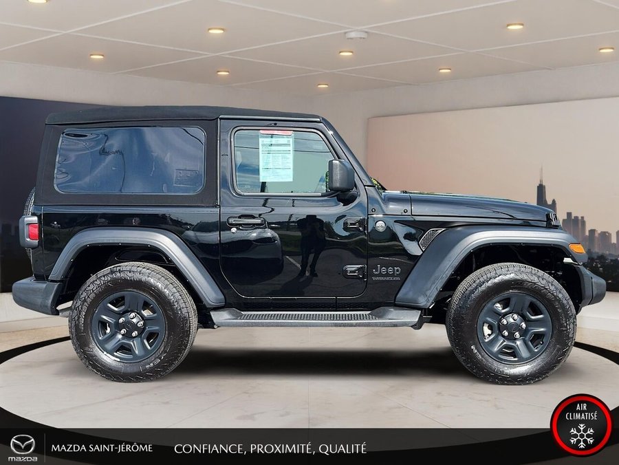 Jeep Wrangler Sport 2 PORTES | TOIT SOUPLE | 4x4 | AUTOMATIQUE | V6 2024 Noir