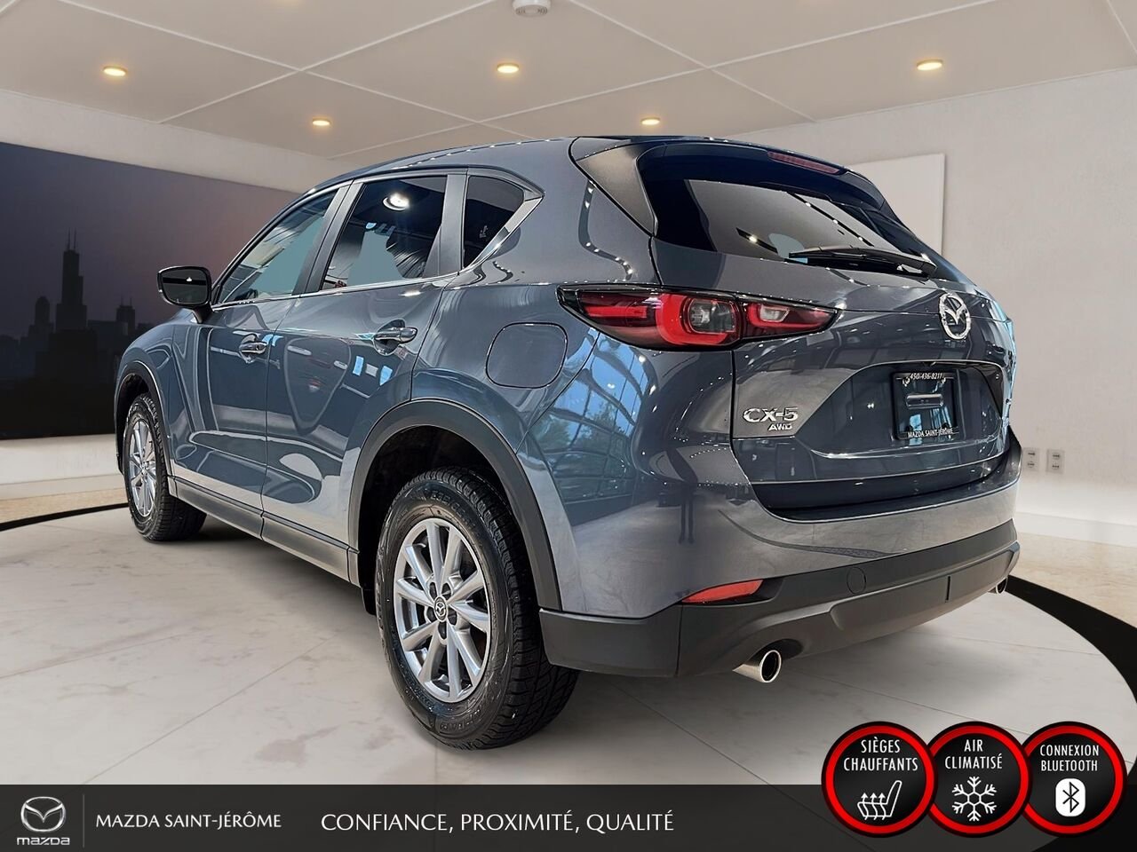 2025 Mazda CX-5 GS | AWD | SIMILICUIR SPORT | VOLANT CHAUFFANT | HAYON ÉLECTRIQUE Grey Saint-Jérôme - photo #9