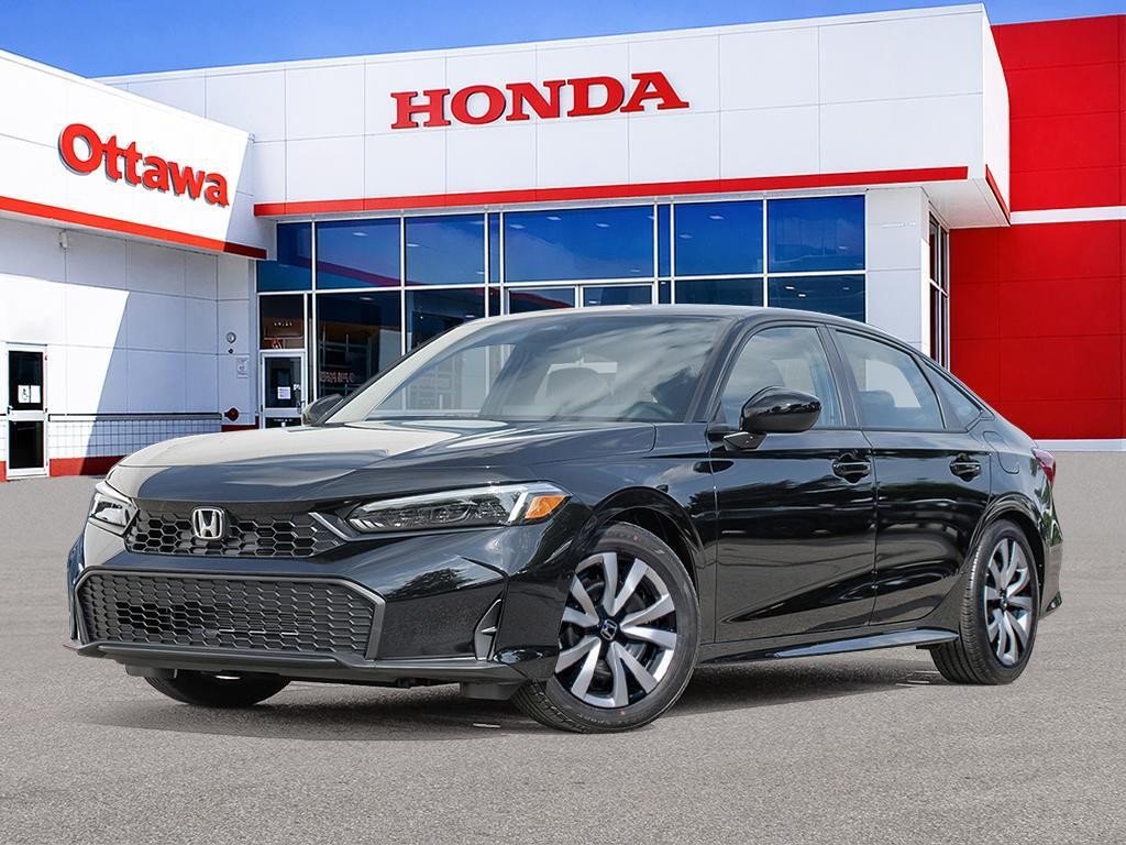 Honda Civic Berline LX CVT Sedan 2026 Noir cristal nacré Ottawa & Gatineau - photo #0